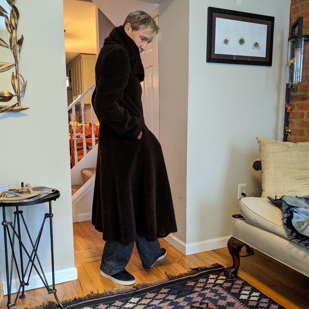 Womens Midi-length coat